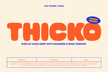 Thicko - Duo Bold Chunky Font