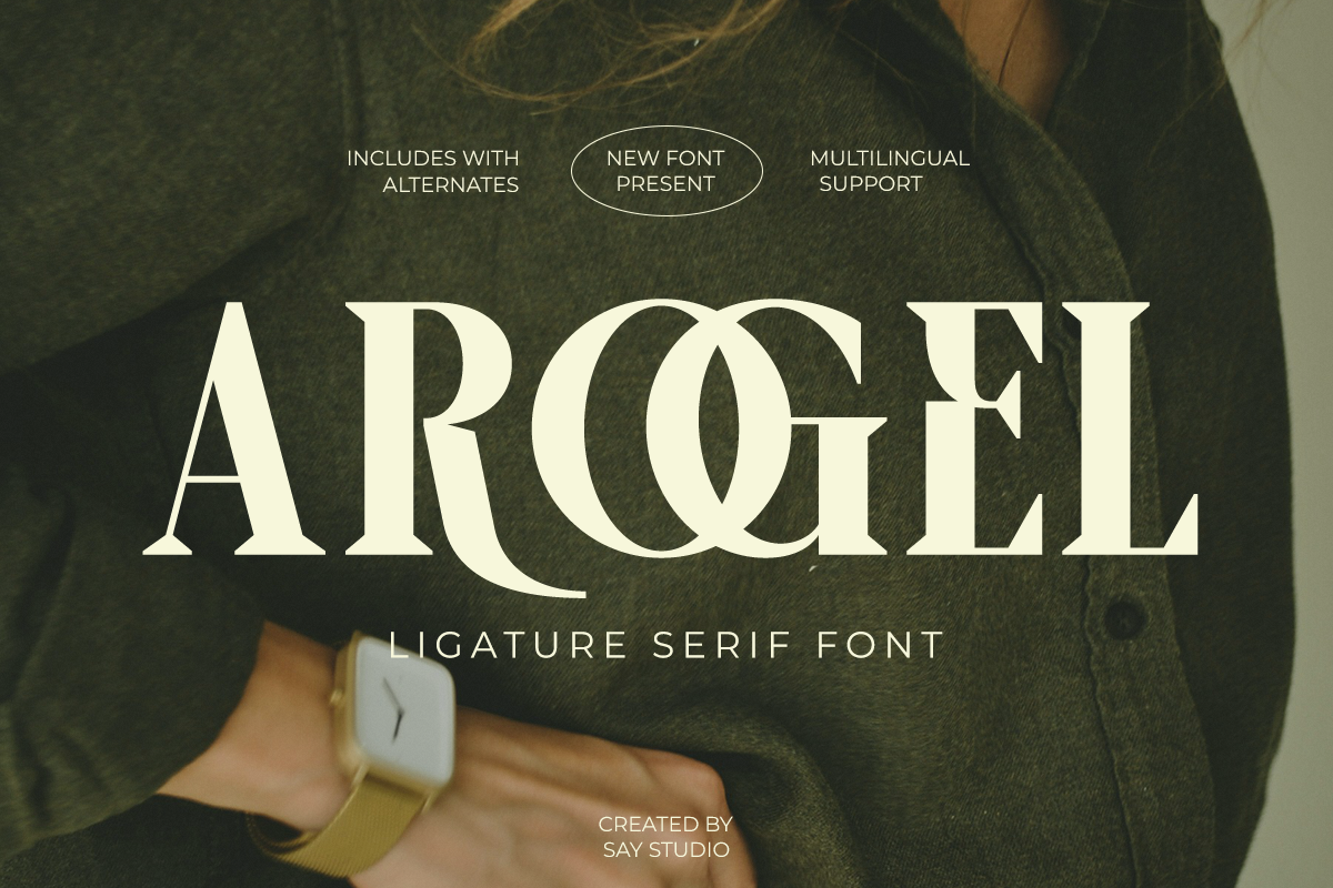 Arogel - Ligature Serif Font