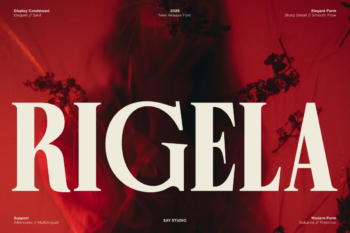 Rigela - Elegant Condensed Serif Font