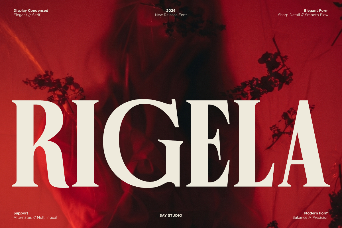 Rigela - Elegant Condensed Serif Font
