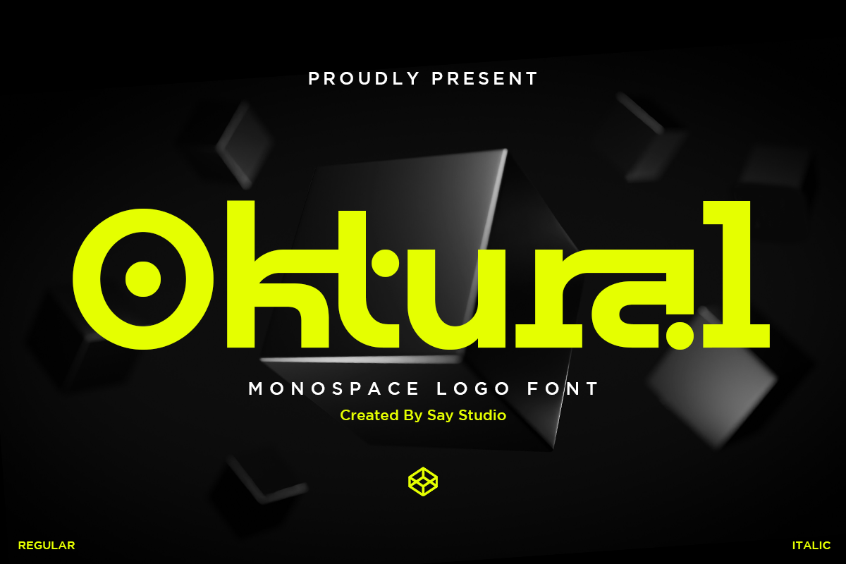 Oktural - Futuristic Monospace