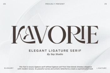 Kavorie - Elegant Ligature Serif Typeface