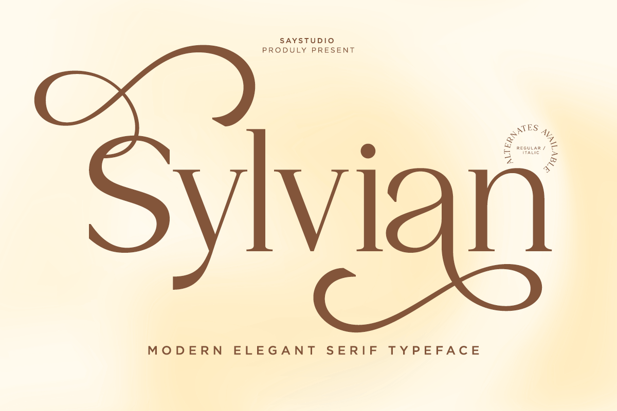 Sylvian - Elegant Modern Serif Typeface