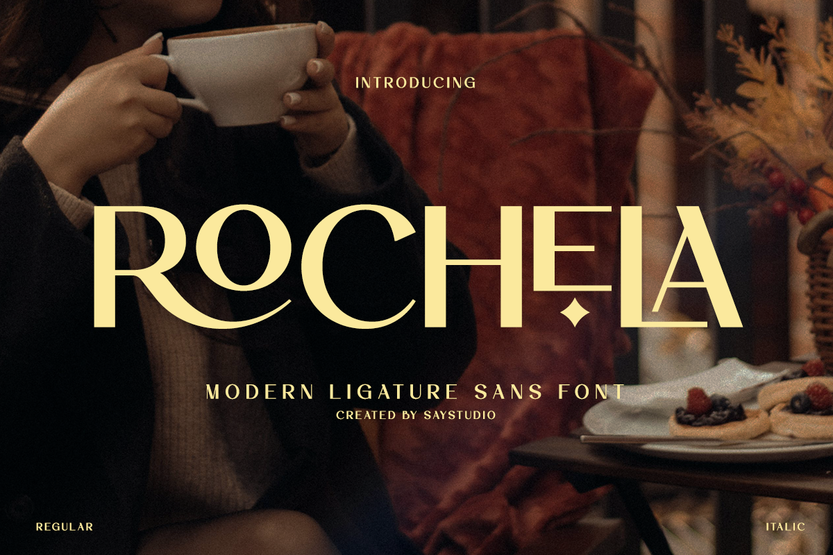 Rochela - Modern Ligature Sans Serif