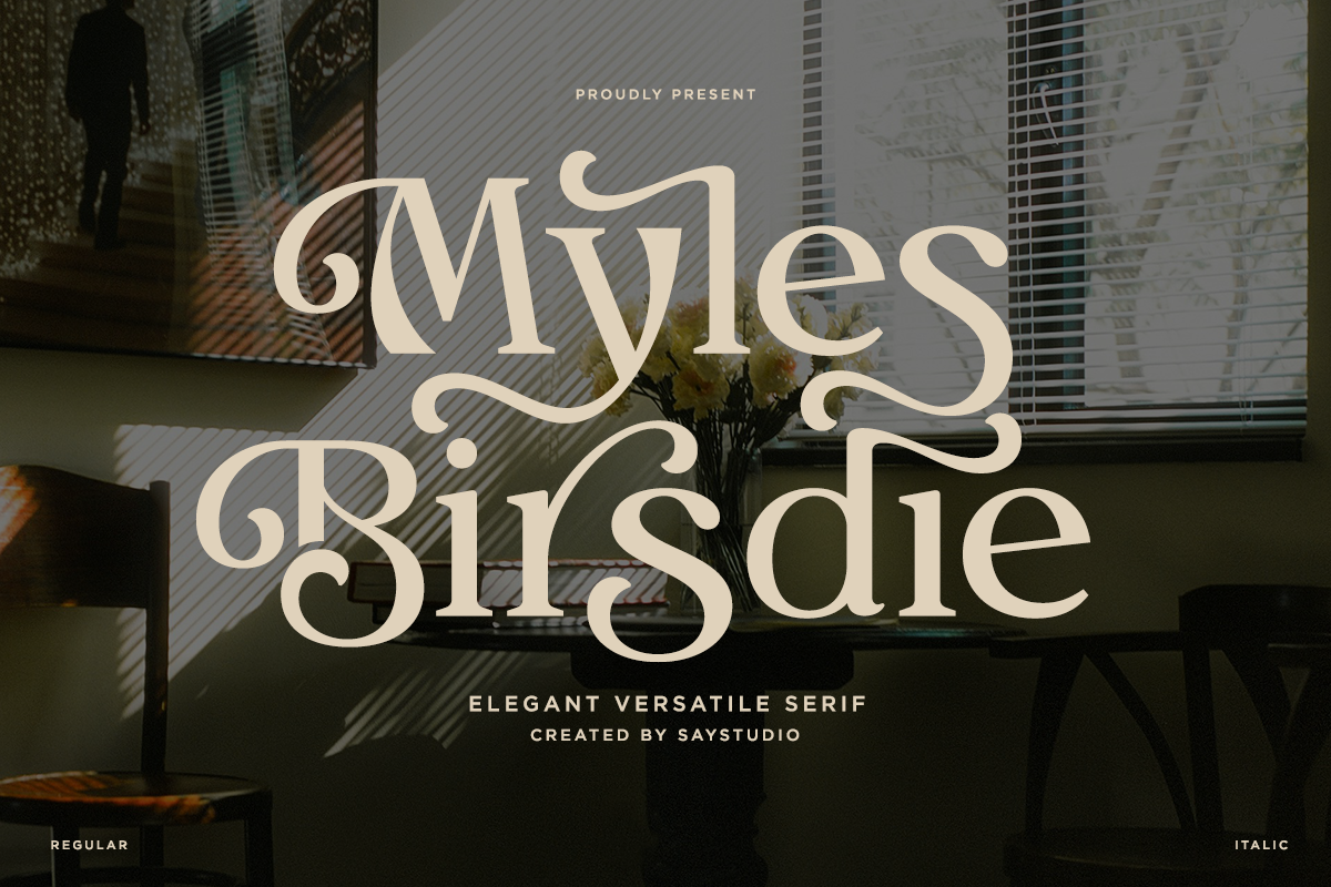 Myles Birdsie - Elegant Versatile Serif Font