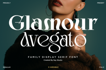 Glamour Avegato - Elegant Display Serif