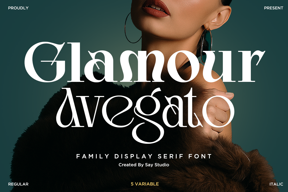 Glamour Avegato - Elegant Display Serif
