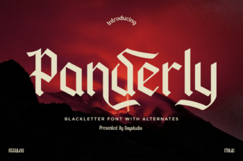 Panderly - Bold Blackletter Display