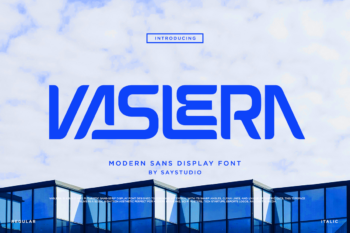 Vaslera - Futuristic Modern Sans Display