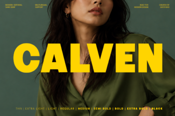 Calven - Family Modern Sans Serif Font
