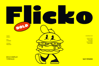 Flicko – Food Branding Display Font