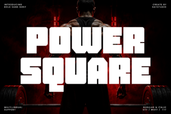 Power Square - Heavy Bold Sports Branding Font
