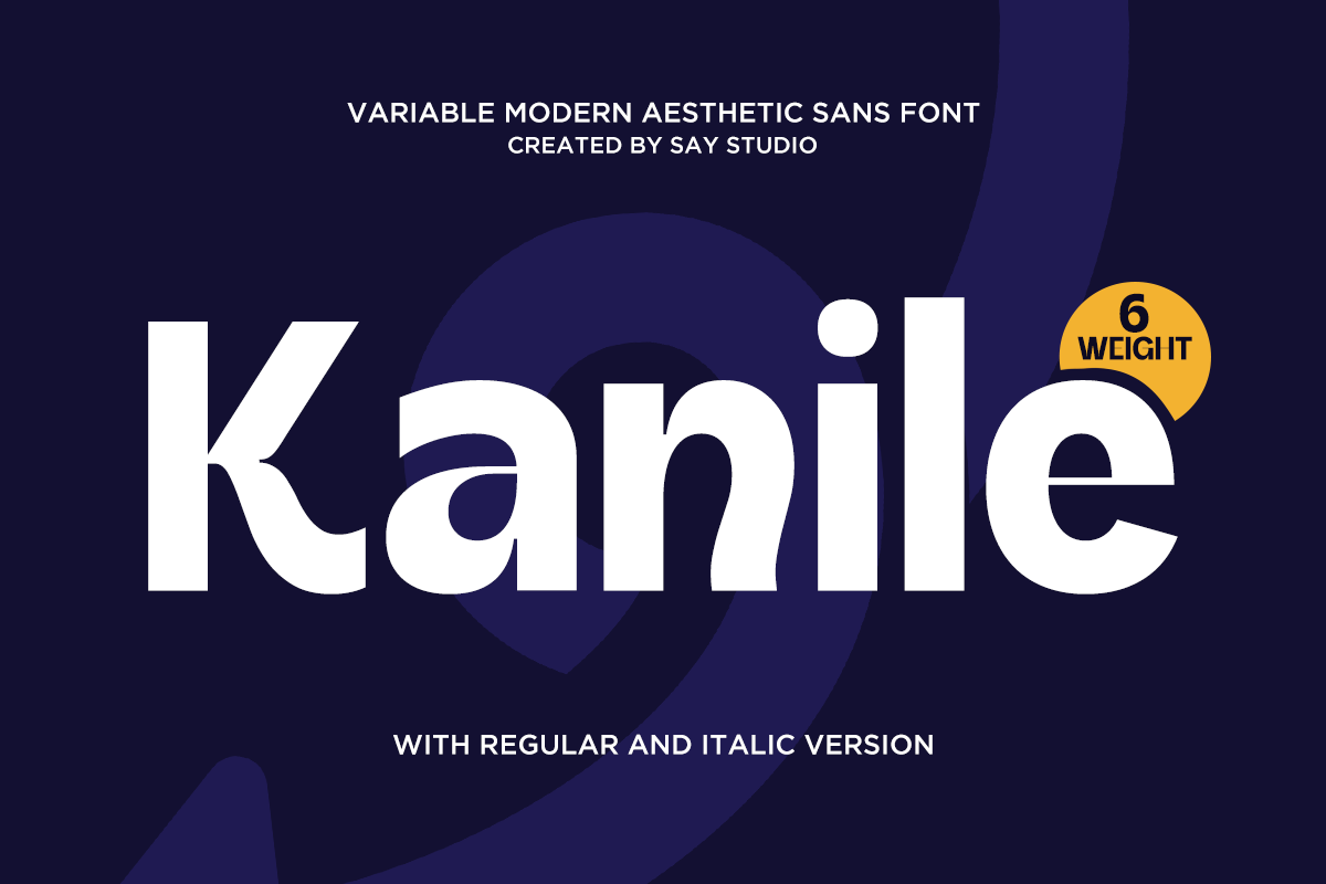 Kanile - Modern Aesthetic Sans Serif