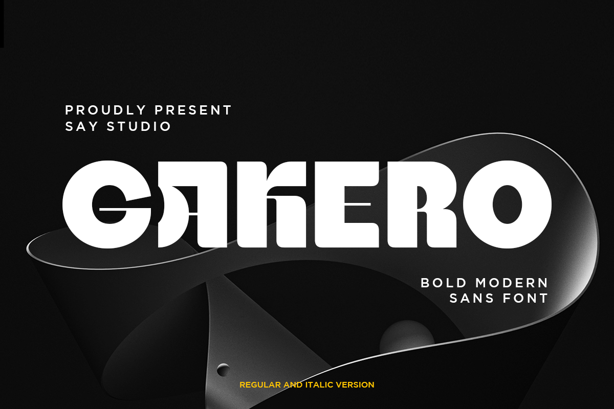 Gakero - Bold Modern Sans Font
